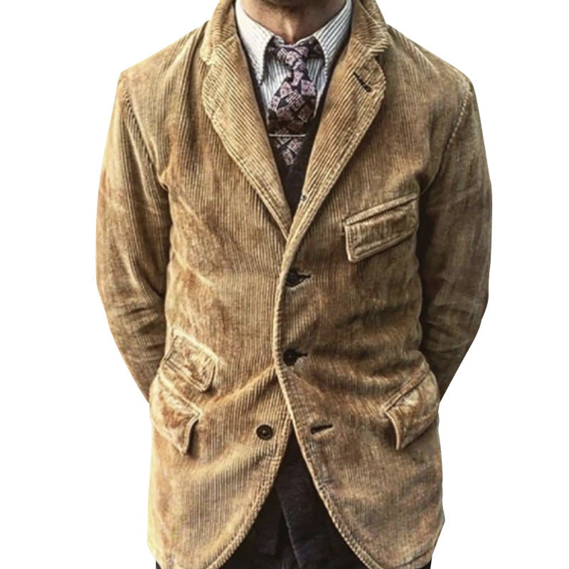 saferido -shop mens fall fashion 2024 New Men's Casual Fashion Solid Color Open Lining Coat Men
