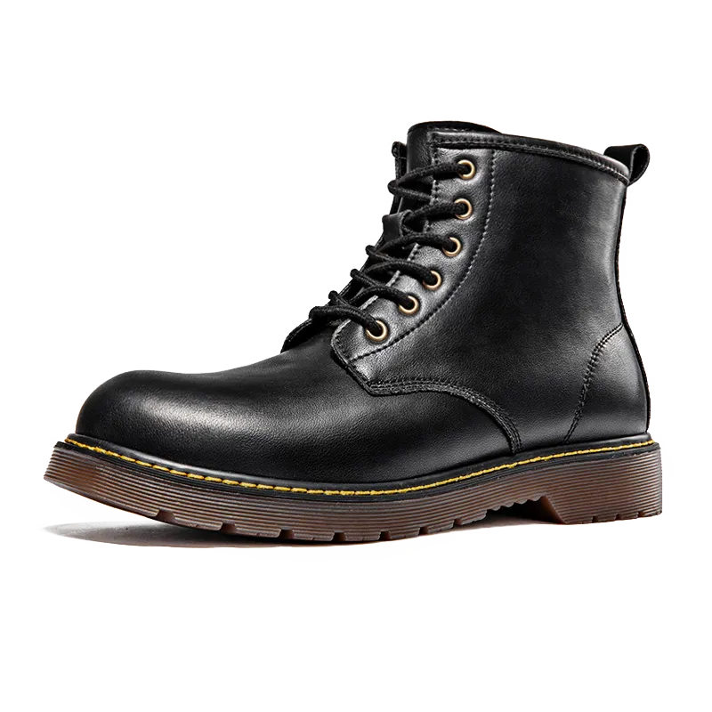 saferido Maden Vintage Men's Boots Genuine Leather Ankle Boots Autumn Winter Warm Fashion Shoes British Style Brand Outdoor Safety Shoes