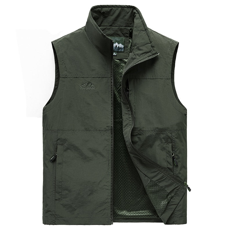 Men's Vests New Arrival Men Sleeveless Vest Summer Spring Autumn Casual Travels Vest Outdoors Multi-pockets Vest Waistcoat Male