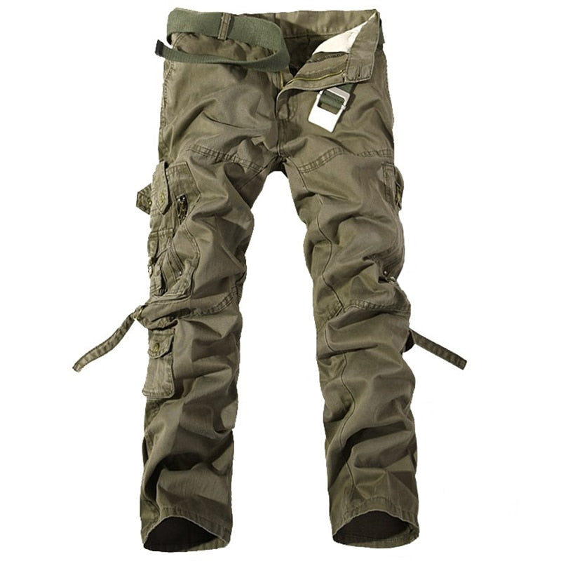 Fashion Military Cargo Pants Mens Trousers Overalls Casual Baggy Army Cargo Pants Men Plus Size Multi-pocket Tactical Pants