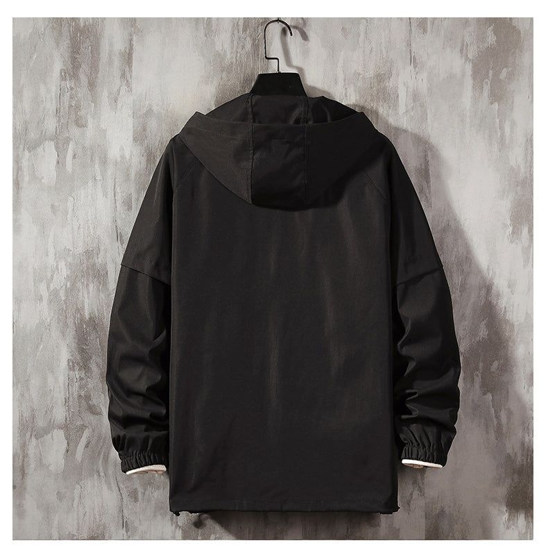 saferido Men Jackets And Coats Loose Streetwear Casual Outwear Coats Hip Hop Men's Windbreaker Overcoat