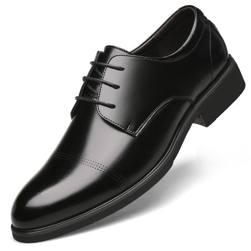 Man Elevator Shoe Taller 6CM Height Increasing For Men Heighten Increased Oxfords