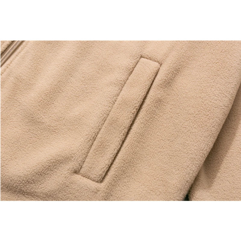 saferido New Winter Thick Oversize Coat Sweatshirt Zipper Men Clothing Harajuku Vintage Casual Jacket Male Couple Tops Streetwear M-4XL