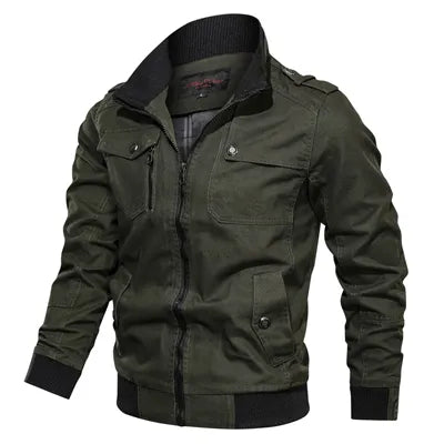 Autumn Mens Bomber Jackets Casual Male Army Military Jackets Mens Cotton Slim Outwear Windbreaker Baseball Coats Clothing
