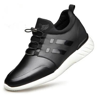 saferido Mens Sneakers New Rubber Shoes Height Increase 6Cm 8Cm Running Gym Males Breathable Casual Shoes Lightweight Sports for Men