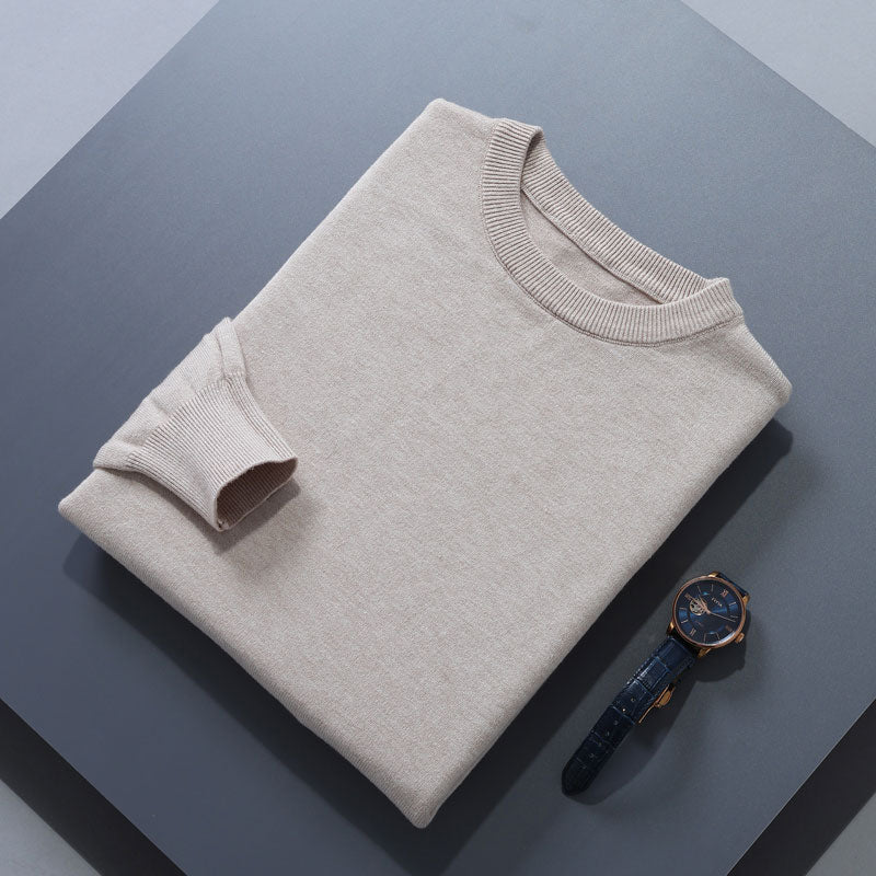 Men Sweaters 18Colors Long Sleeve Oneck Pullovers Soft Warm Winter Woolen Knitted Jumpers Male Clothes
