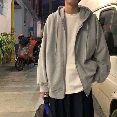 saferido       Zip Hoodie Sweatshirt with Zipper Sweatshirts for Boys Men's Cardigan Male Couple Clothes Korean Streetwear Hip Hop