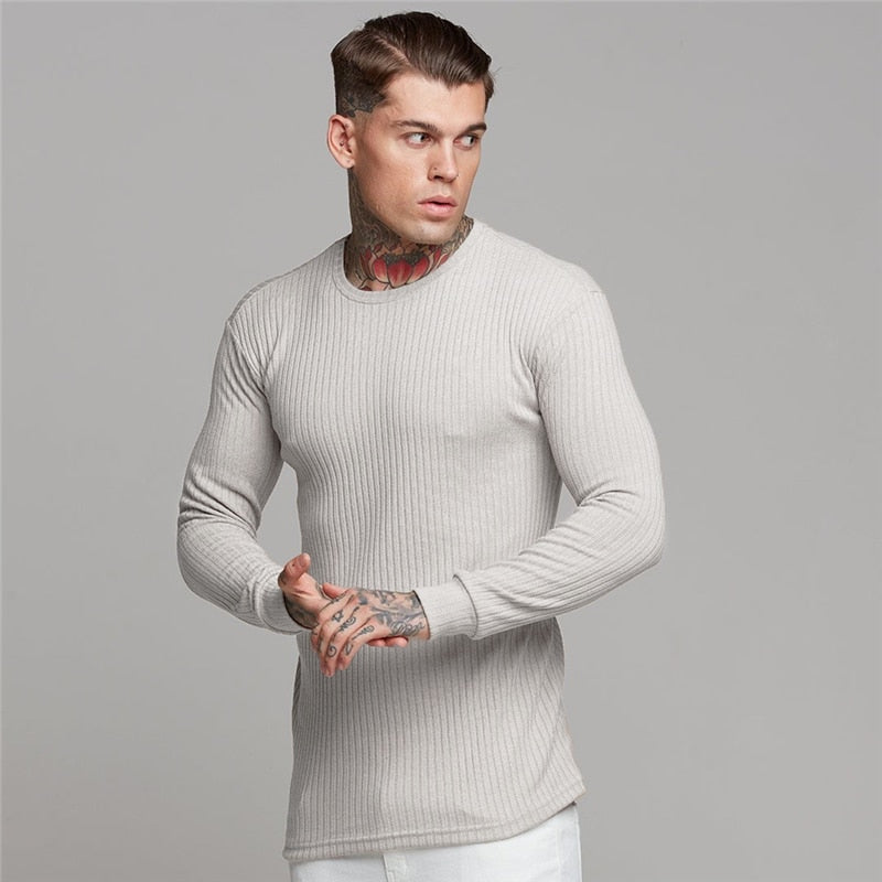 New Fashion Winter Hooded Sweater Men Warm Turtleneck Mens Sweaters Slim Fit Pullover Men Classic Sweter Men Knitwear