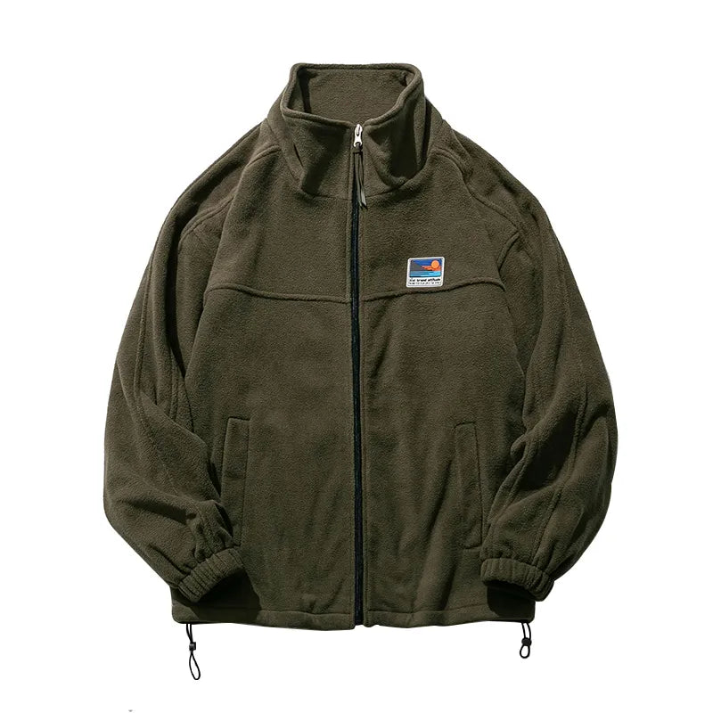saferido New Winter Thick Oversize Coat Sweatshirt Zipper Men Clothing Harajuku Vintage Casual Jacket Male Couple Tops Streetwear M-4XL
