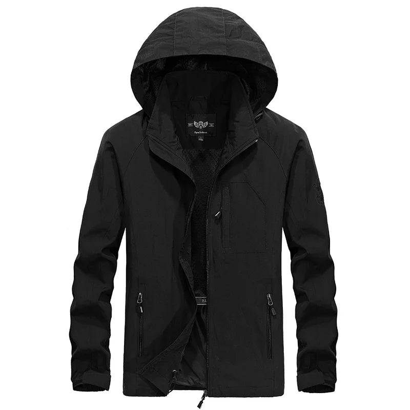 Men's Waterproof Military Jacket Spring Autumn Casual Windbreaker Jackets Mens Breathable Hooded Outdoor Thin Coats 6XL Clothes