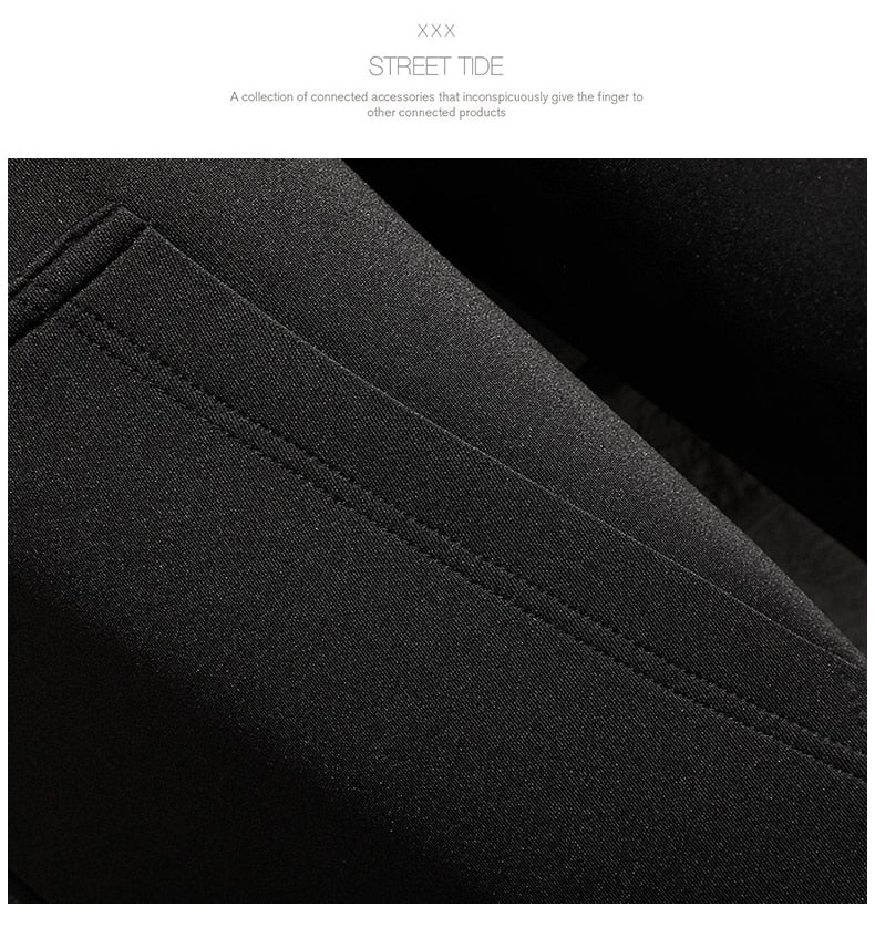 Spring Autumn Men Hooded Jackets Print Harajuku Windbreaker Ribbon Overcoat Male Casual Outwear Hip Hop Streetwear Coats