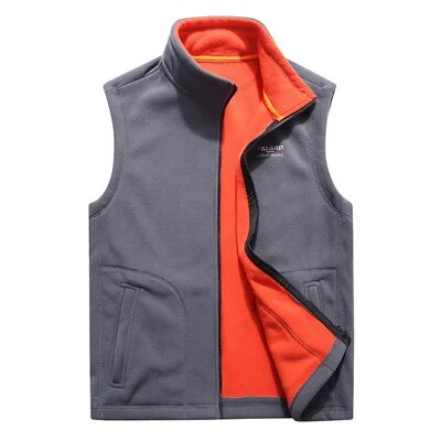 Winter Men's Fleece Vests Male Thick Warm Waistcoats Casual Outwear Thermal Soft Vests Man Windbreaker Sleeveless Jackets