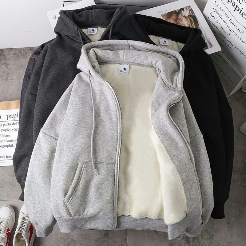 saferido       Zip Hoodie Sweatshirt with Zipper Sweatshirts for Boys Men's Cardigan Male Couple Clothes Korean Streetwear Hip Hop