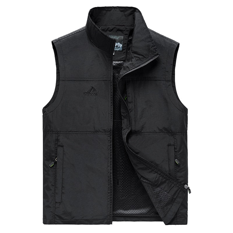Men's Vests New Arrival Men Sleeveless Vest Summer Spring Autumn Casual Travels Vest Outdoors Multi-pockets Vest Waistcoat Male
