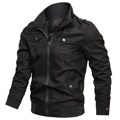 Autumn Mens Bomber Jackets Casual Male Army Military Jackets Mens Cotton Slim Outwear Windbreaker Baseball Coats Clothing