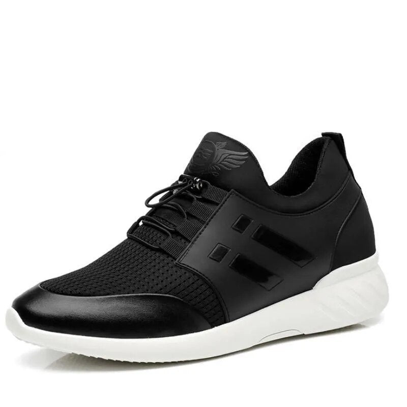 saferido Mens Sneakers New Rubber Shoes Height Increase 6Cm 8Cm Running Gym Males Breathable Casual Shoes Lightweight Sports for Men