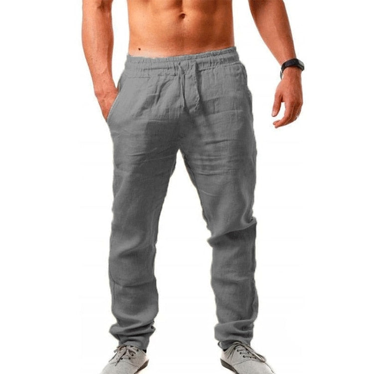 New Men‘s Jogging Pants Streetwear Loose Casual Cotton Linen Trouser Man Harem Pants Harajuku Oversized Men Sweatpants 5XL