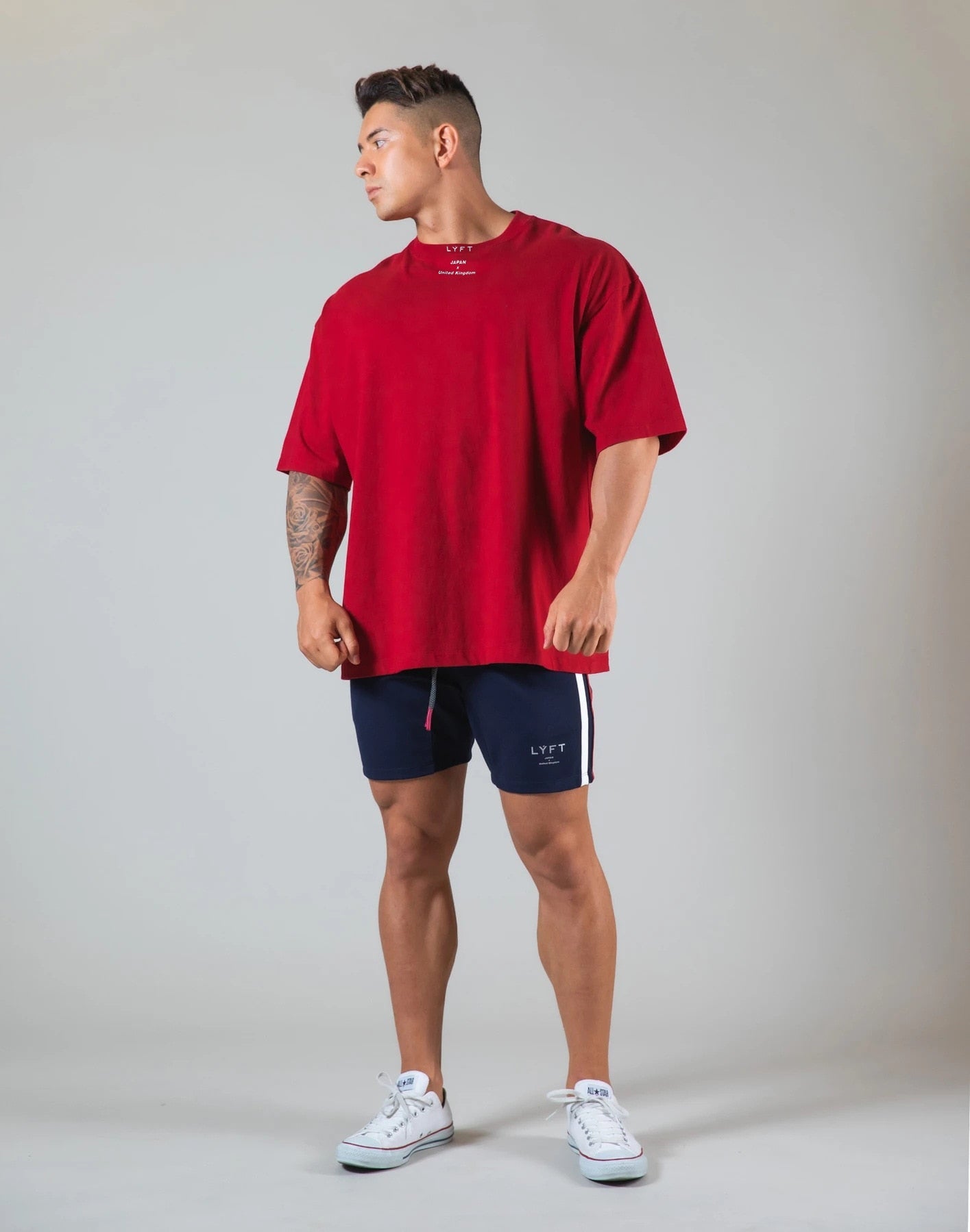 New Summer Running Oversized T-Shirt Men's Gym Bodybuilding Fitness Loose Casual Cotton Short Sleeve Men's Street Sports T-Shirt