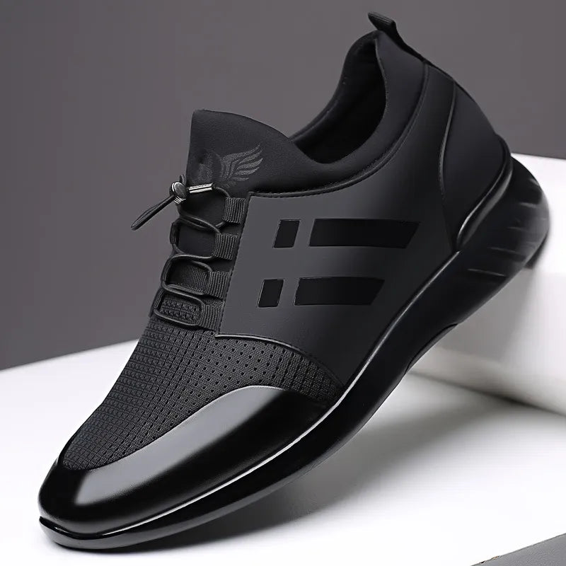 saferido Mens Sneakers New Rubber Shoes Height Increase 6Cm 8Cm Running Gym Males Breathable Casual Shoes Lightweight Sports for Men