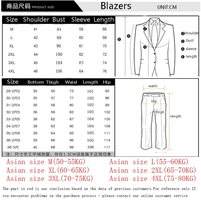 saferido Striped men's suit 3-Pieces Blazers+Pant Fashion Korean Slim Fit Casual men's tuxedo wedding men suits groom suit men's business