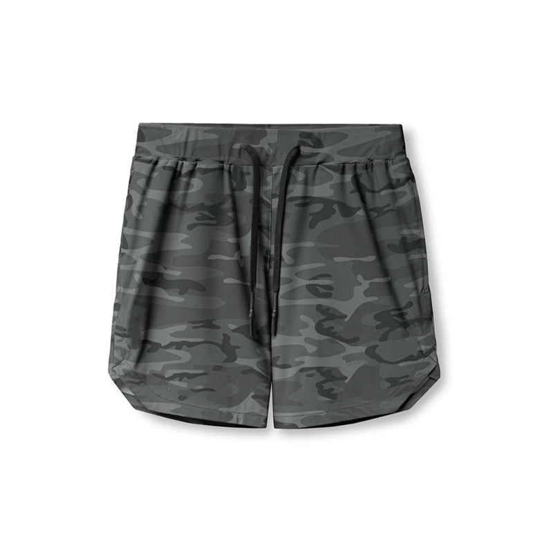 Summer New Gym Jogging Exercise Shorts Men's Sports Fitness Quick-drying Multiple pockets Running Shorts
