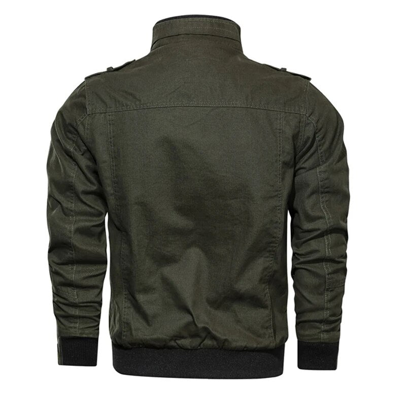 Autumn Mens Bomber Jackets Casual Male Army Military Jackets Mens Cotton Slim Outwear Windbreaker Baseball Coats Clothing