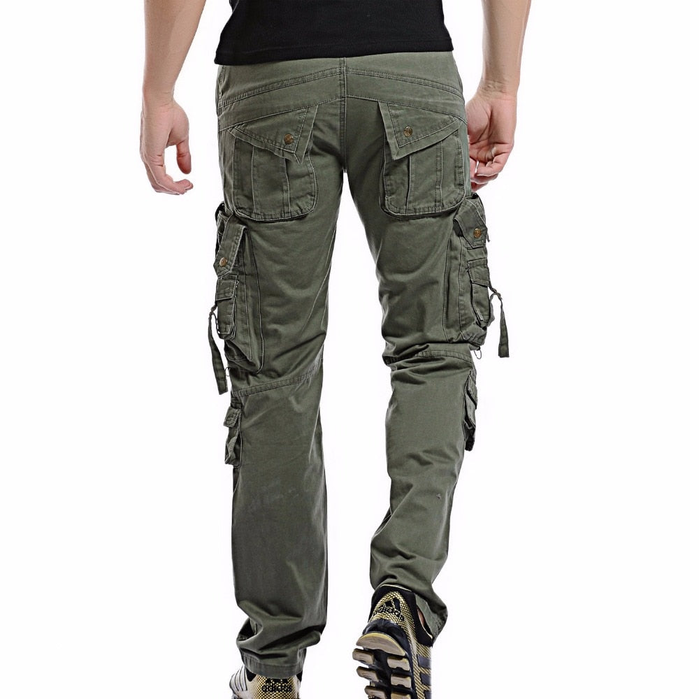 Fashion Military Cargo Pants Mens Trousers Overalls Casual Baggy Army Cargo Pants Men Plus Size Multi-pocket Tactical Pants
