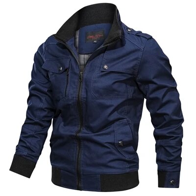 Autumn Mens Bomber Jackets Casual Male Army Military Jackets Mens Cotton Slim Outwear Windbreaker Baseball Coats Clothing