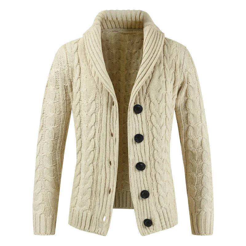 New Cardigan Sweater Men Thick Slim Fit Sweater Coat Jumpers Knitwear High Quality Autumn Korean Style Casual Mens Sweaters