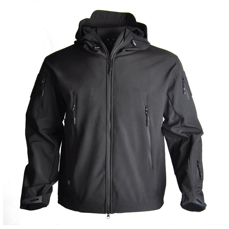 Hunting Jackets Soft Military Tactical Jacket Man Combat Waterproof Fleece Men Clothing Multicam Coat Windbreakers 5XL