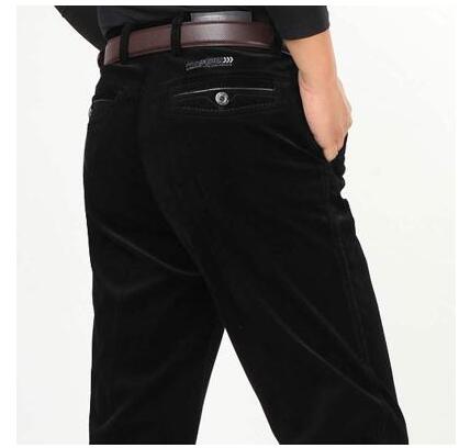 Corduroy pants loose middle-aged joggers middle-aged men dad installed in autumn and winter men's casual Trousers for men