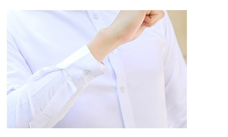 Men's Slim Fit Long Sleeve Shirt Male Leisure Shirt Social Business Dress Shirt Brand 17 color Clothing Comfortable Shirts