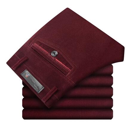 Corduroy pants loose middle-aged joggers middle-aged men dad installed in autumn and winter men's casual Trousers for men