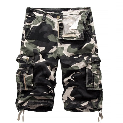 Military Camo Cargo Shorts Summer Fashion Camouflage Multi-Pocket Homme Army Casual Shorts Bermudas Masculina Plus size 40