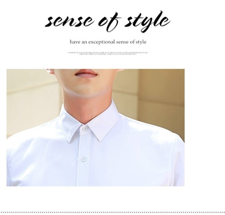 Men's Slim Fit Long Sleeve Shirt Male Leisure Shirt Social Business Dress Shirt Brand 17 color Clothing Comfortable Shirts