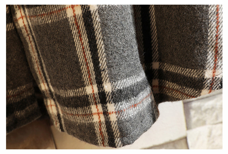 Flannel Harajuku Oversized Cotton Plaid Shirt Korean Fashions Fleece Button Up Shirts Long Sleeve Vintage Blouses