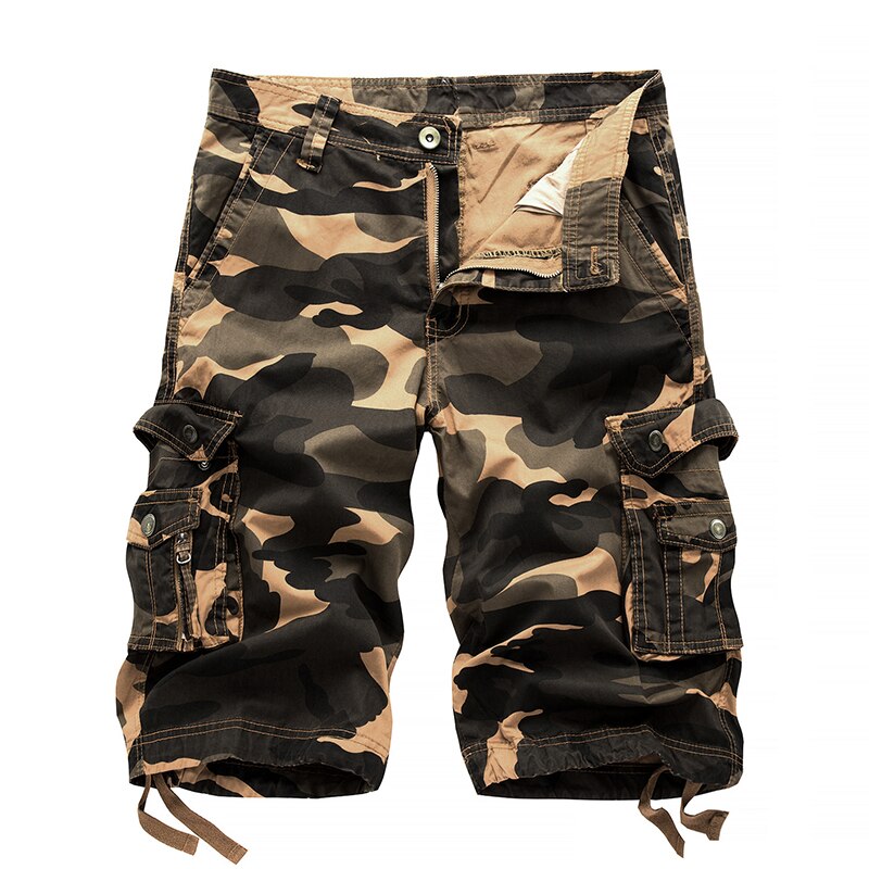 Military Camo Cargo Shorts Summer Fashion Camouflage Multi-Pocket Homme Army Casual Shorts Bermudas Masculina Plus size 40