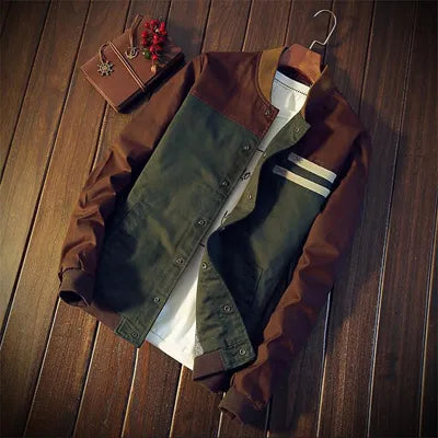 New Autumn Mens Bomber Jacket Fashion Male Streetwear Hip Hop Slim Pilot Coats Men Baseball Windbreaker Clothing 5XL