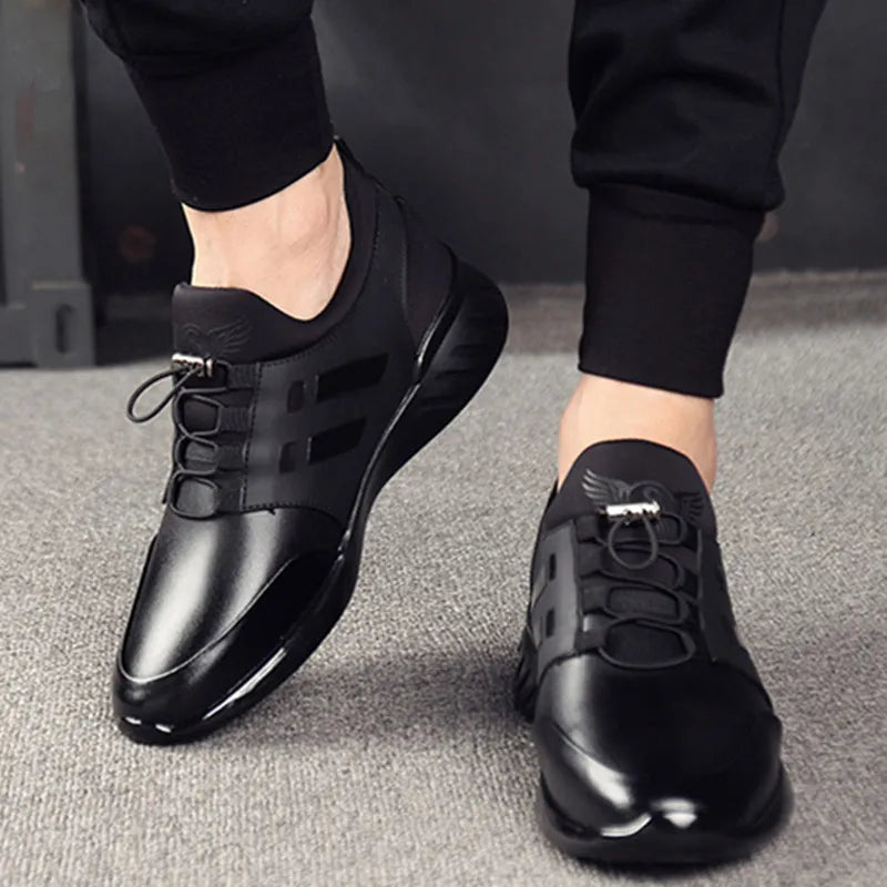 saferido Mens Sneakers New Rubber Shoes Height Increase 6Cm 8Cm Running Gym Males Breathable Casual Shoes Lightweight Sports for Men