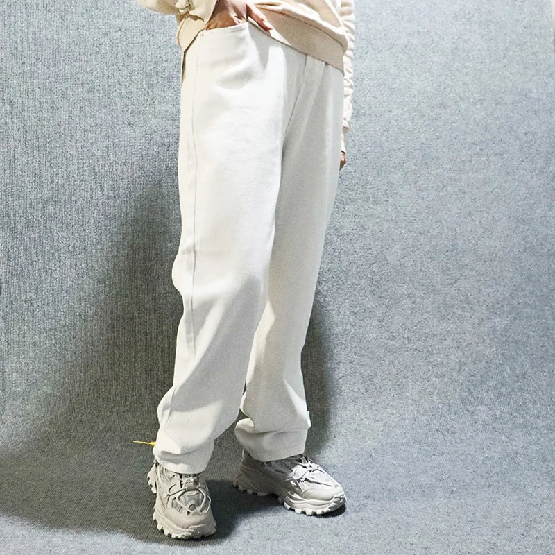 saferido White Jeans baggy pants Denim Trousers Straight Men Jean Pants Hot Baggy Trendyol Streetwear joggers Casual Denim Korean Fashion