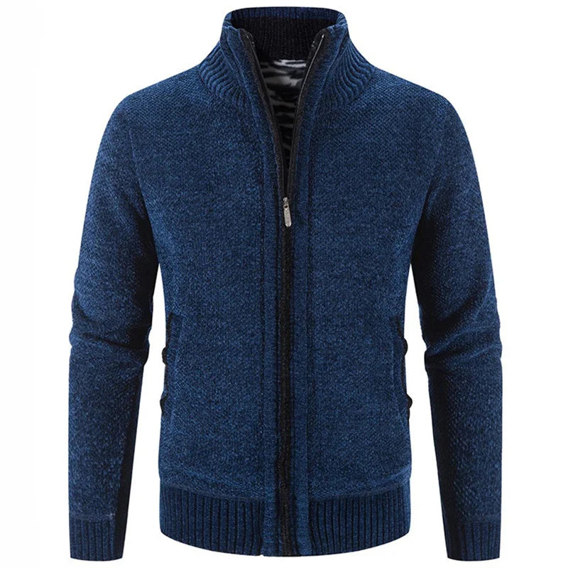 Autumn Winter Cardigan Jacket Men Men Warm Sweater Coat Men Knitted Sweater Solid Cardigan Jackets Man Casual Mens Clothing