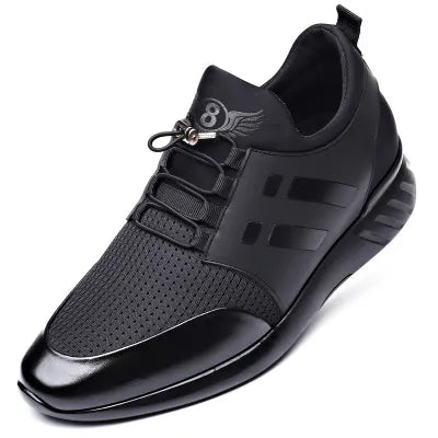saferido Mens Sneakers New Rubber Shoes Height Increase 6Cm 8Cm Running Gym Males Breathable Casual Shoes Lightweight Sports for Men