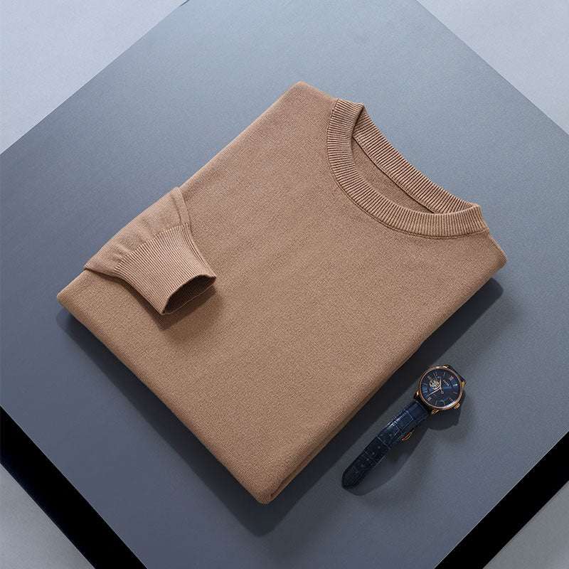 Men Sweaters 18Colors Long Sleeve Oneck Pullovers Soft Warm Winter Woolen Knitted Jumpers Male Clothes