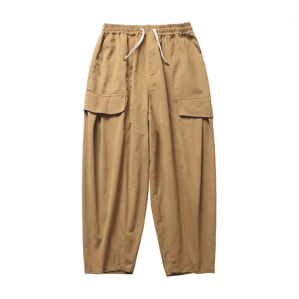 saferido Men's Thick Overalls Loose Elastic Waist Casual Pants High-quality Vintage Style Trousers Oversized Sweatpants Size M-2XL