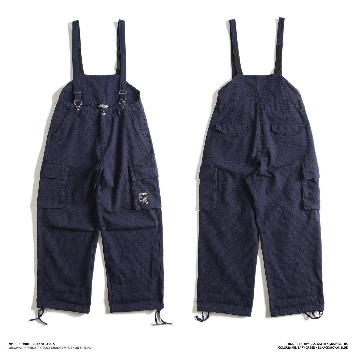 Safari Style! Multi-Pocket Bib Overalls Men Hip Hop Streetwear Cargo Work Pants Coveralls Men's Casual Loose Pant Bib Trousers