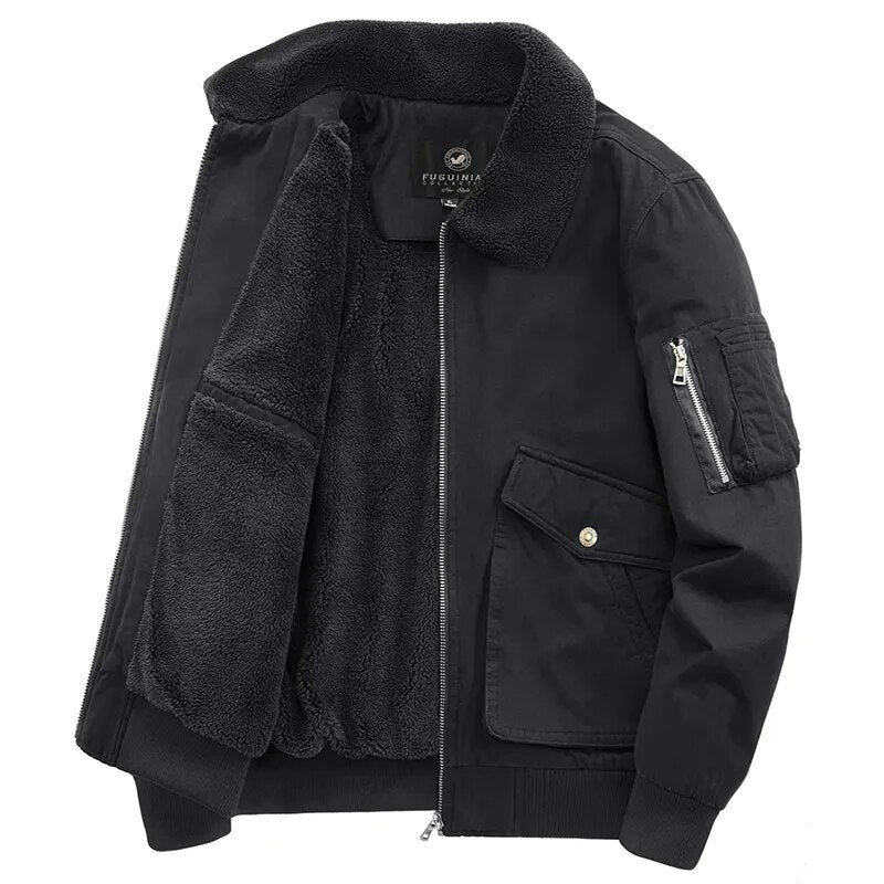 Men's Military Windbreaker Camping Man Coat Winter Bigsize Tactical Clothing Heating Casual Windbreak Luxury Cardigan Coats