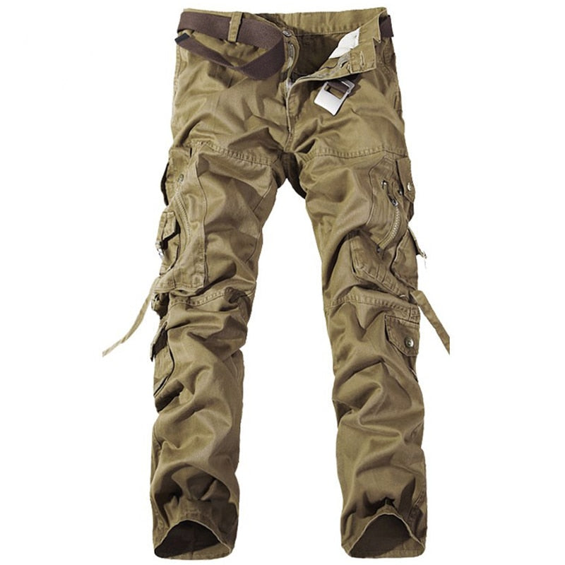 Fashion Military Cargo Pants Mens Trousers Overalls Casual Baggy Army Cargo Pants Men Plus Size Multi-pocket Tactical Pants