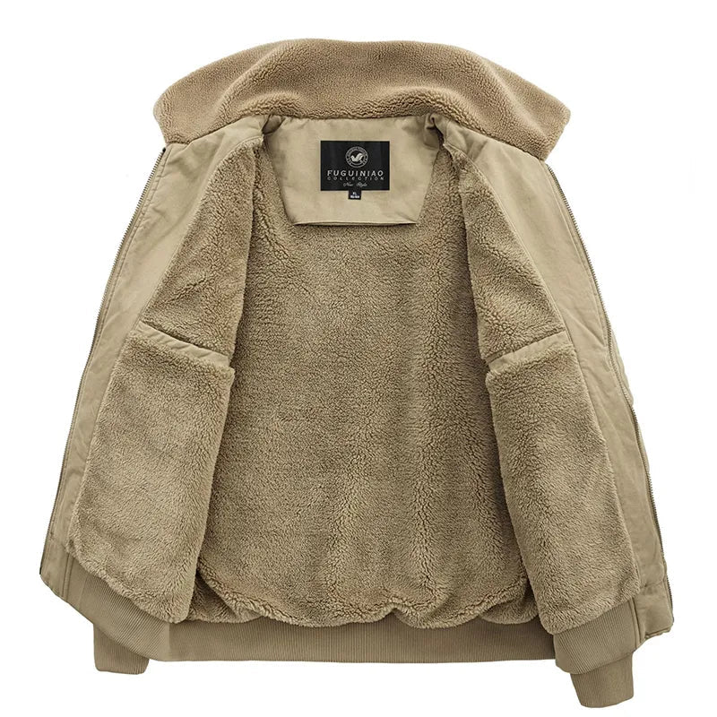 Men's Military Windbreaker Camping Man Coat Winter Bigsize Tactical Clothing Heating Casual Windbreak Luxury Cardigan Coats