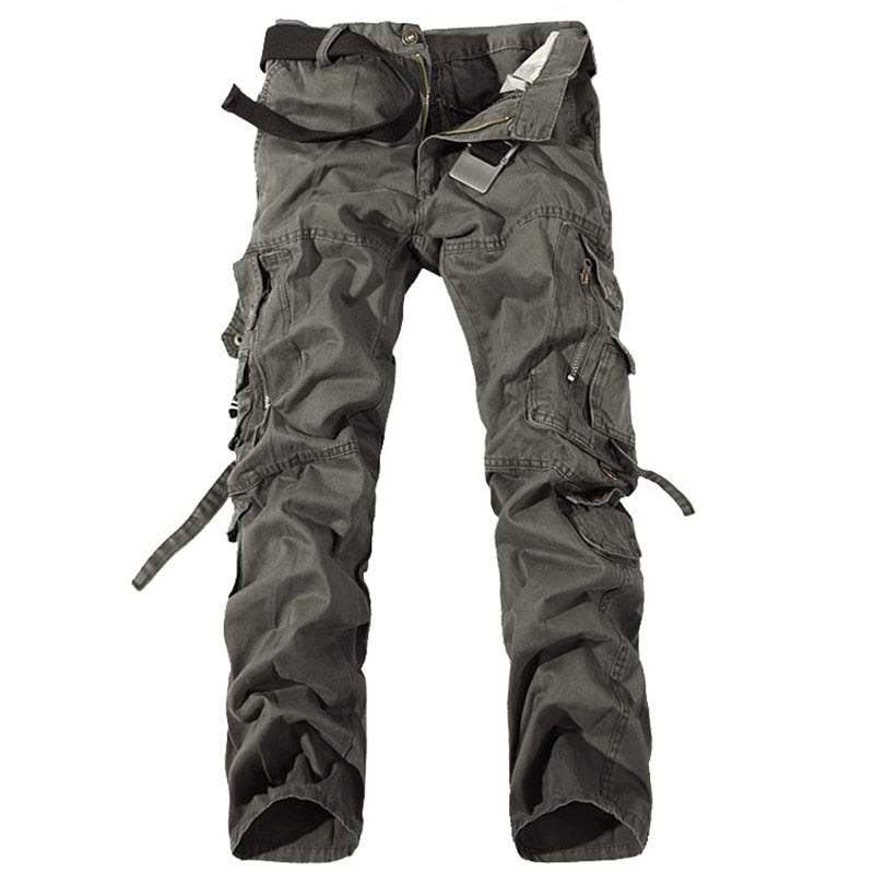 Fashion Military Cargo Pants Mens Trousers Overalls Casual Baggy Army Cargo Pants Men Plus Size Multi-pocket Tactical Pants