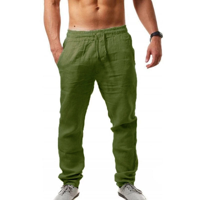 New Men‘s Jogging Pants Streetwear Loose Casual Cotton Linen Trouser Man Harem Pants Harajuku Oversized Men Sweatpants 5XL